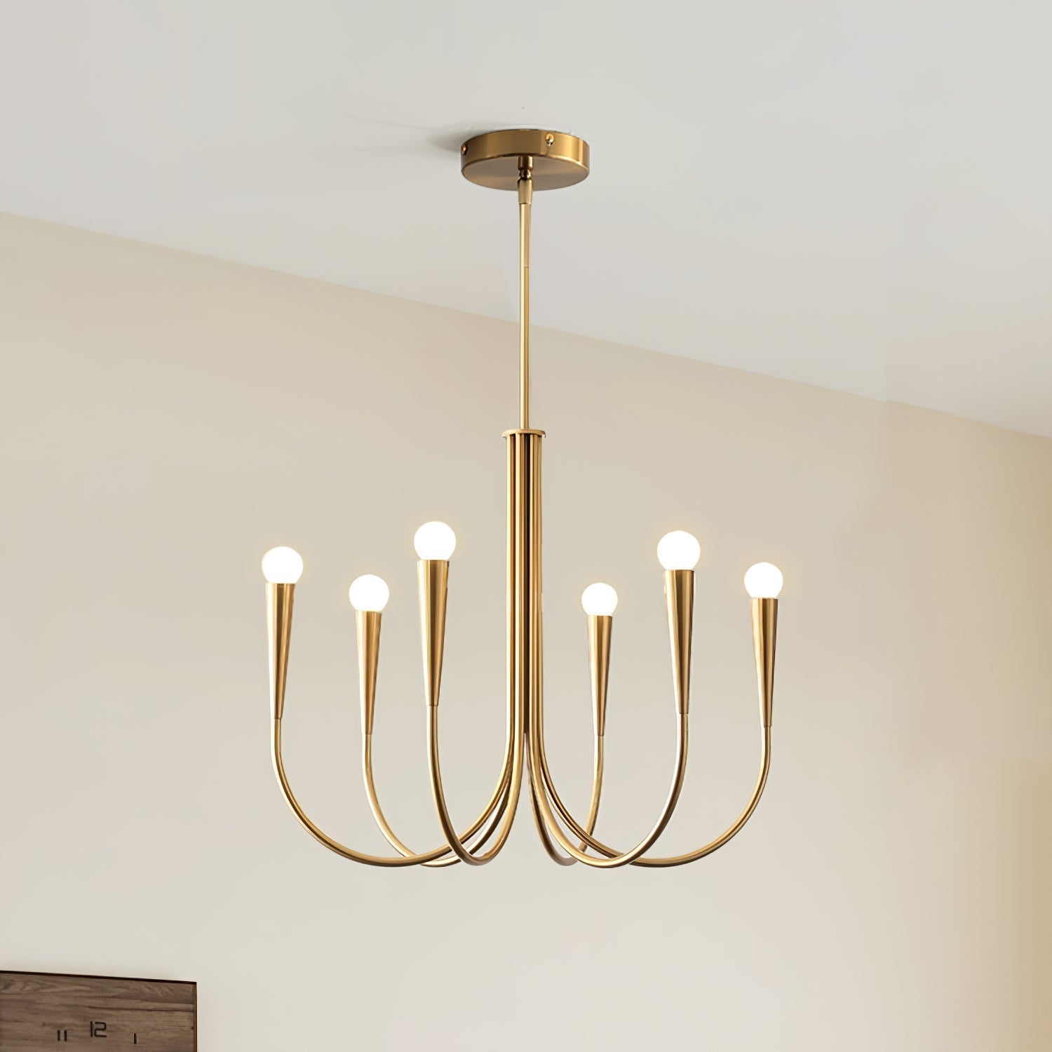 Swoop Arm Chandelier - Lamp Outdoor