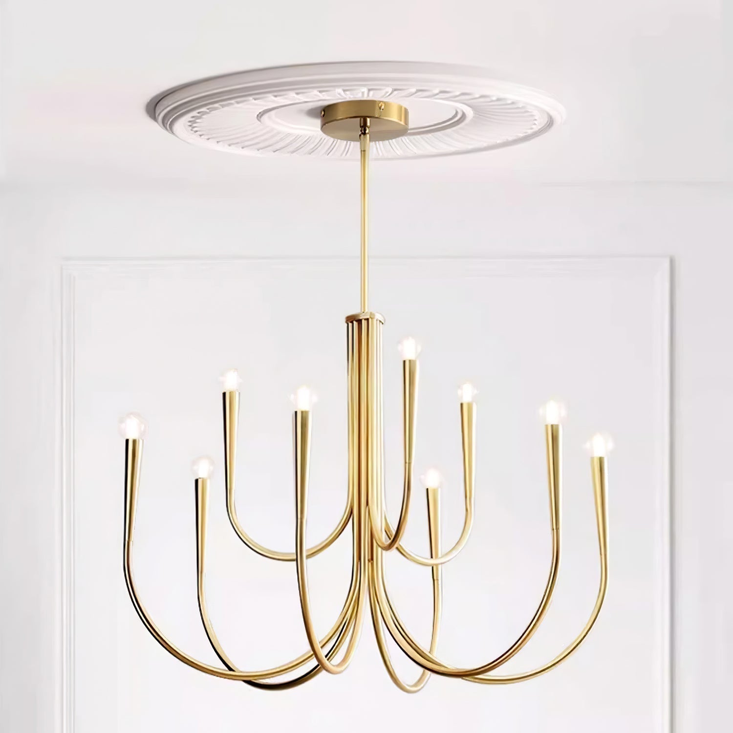 Swoop Arm Chandelier - Lamp Outdoor
