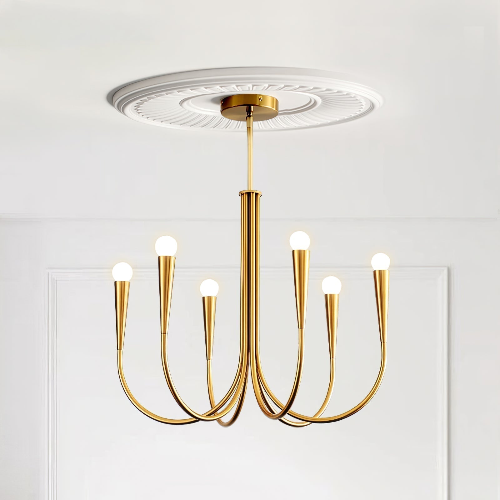 Swoop Arm Chandelier - Lamp Outdoor