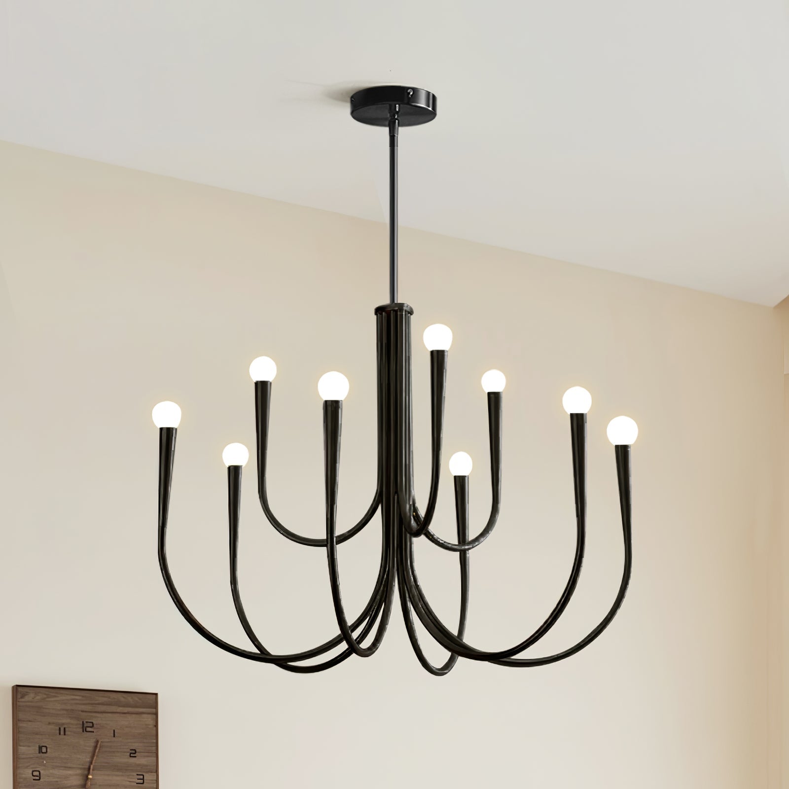Swoop Arm Chandelier - Lamp Outdoor
