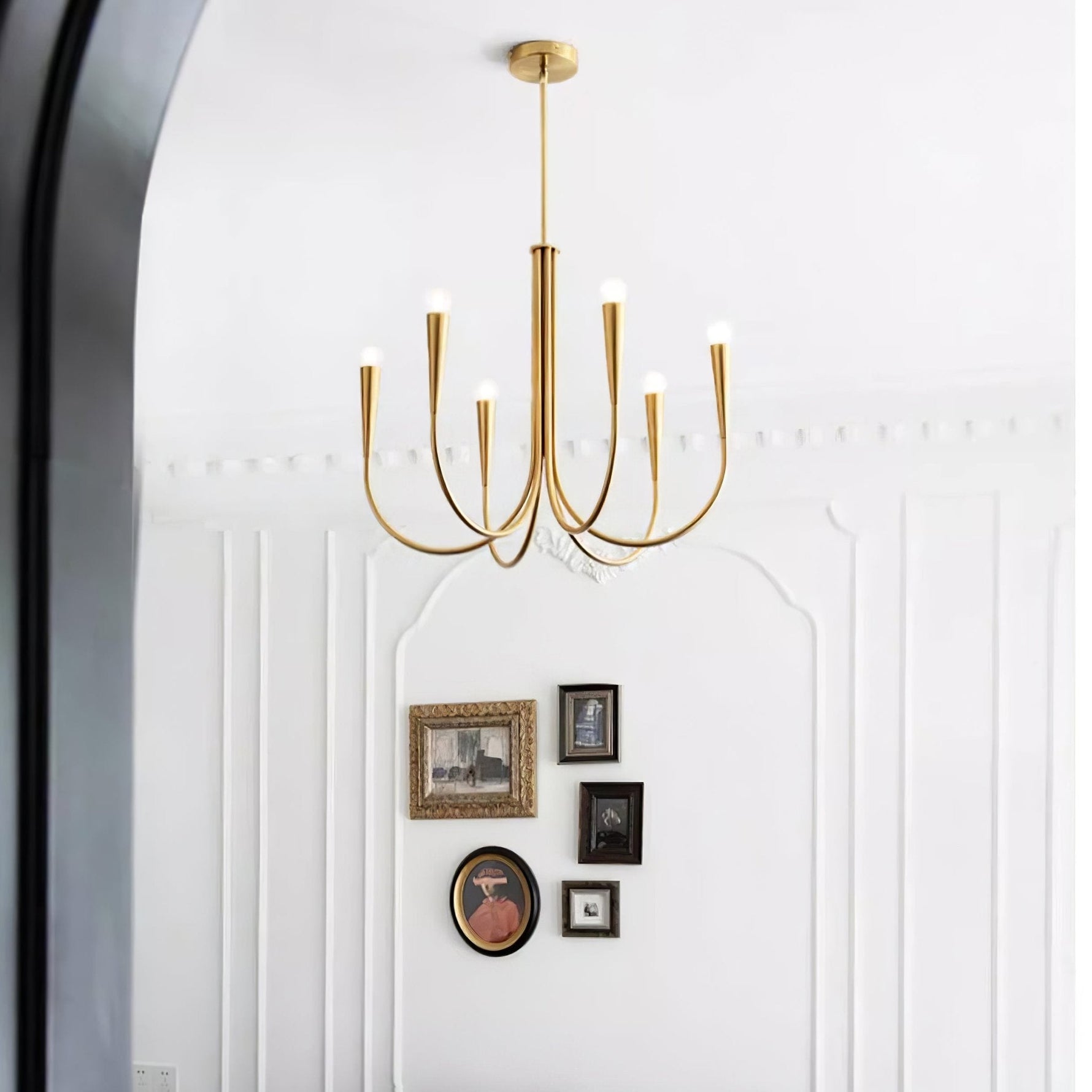 Swoop Arm Chandelier - Lamp Outdoor