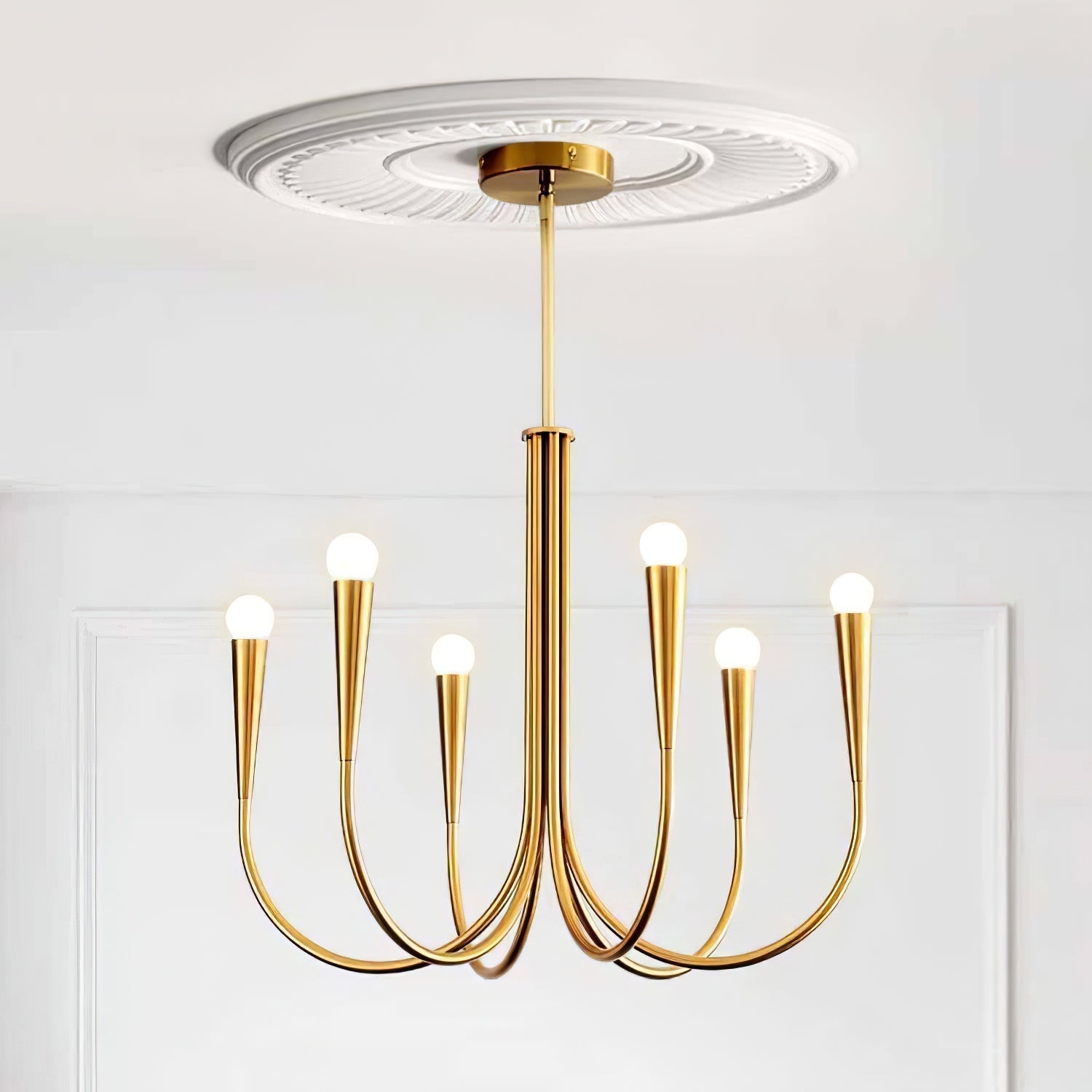Swoop Arm Chandelier - Lamp Outdoor