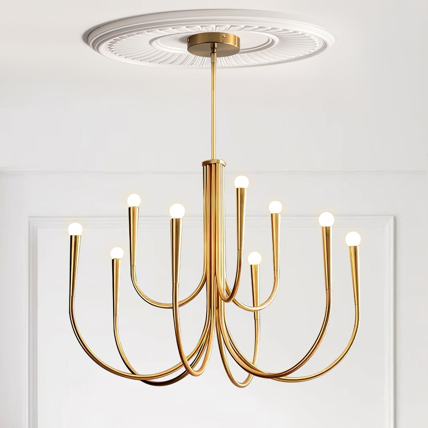 Swoop Arm Chandelier - Lamp Outdoor