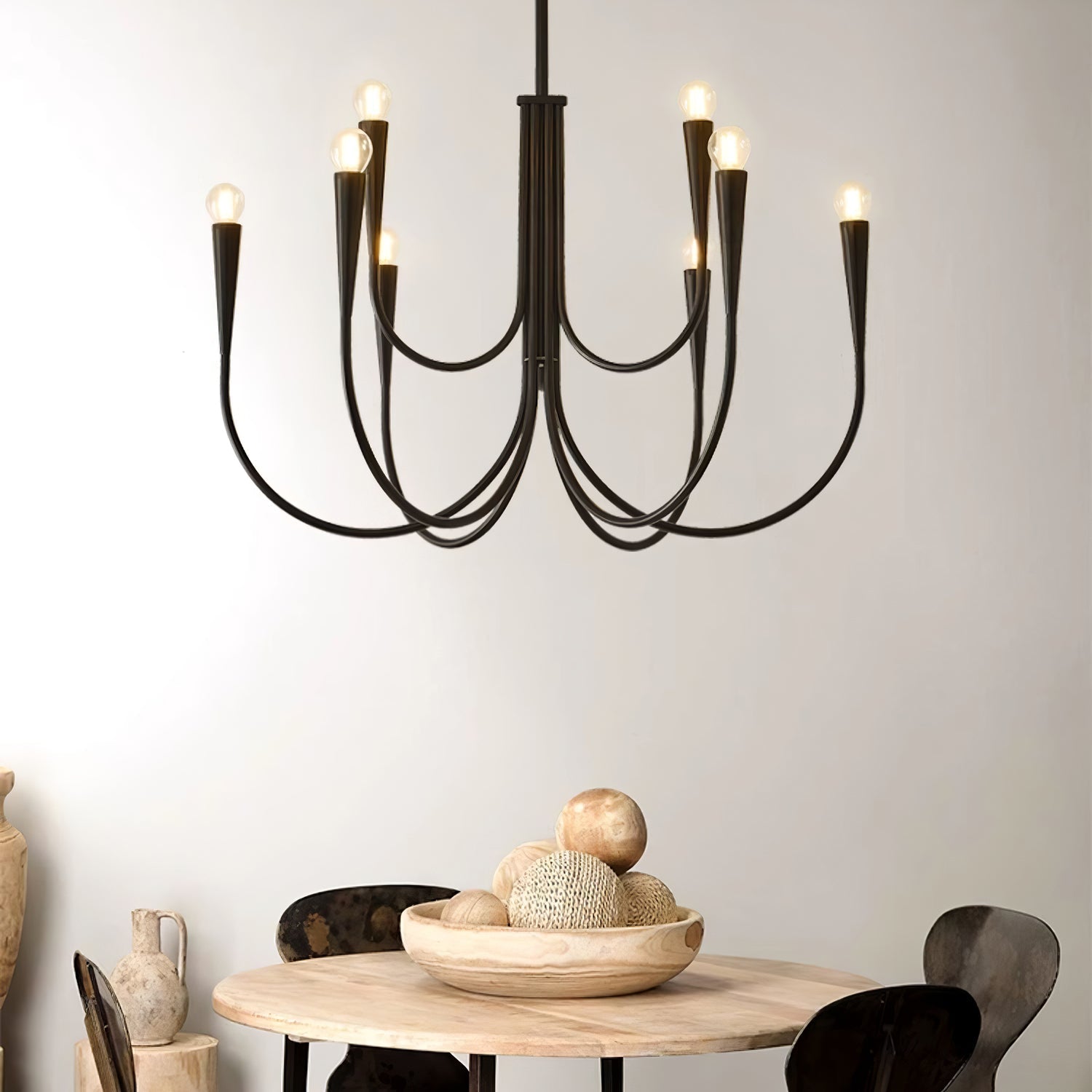 Swoop Arm Chandelier - Lamp Outdoor