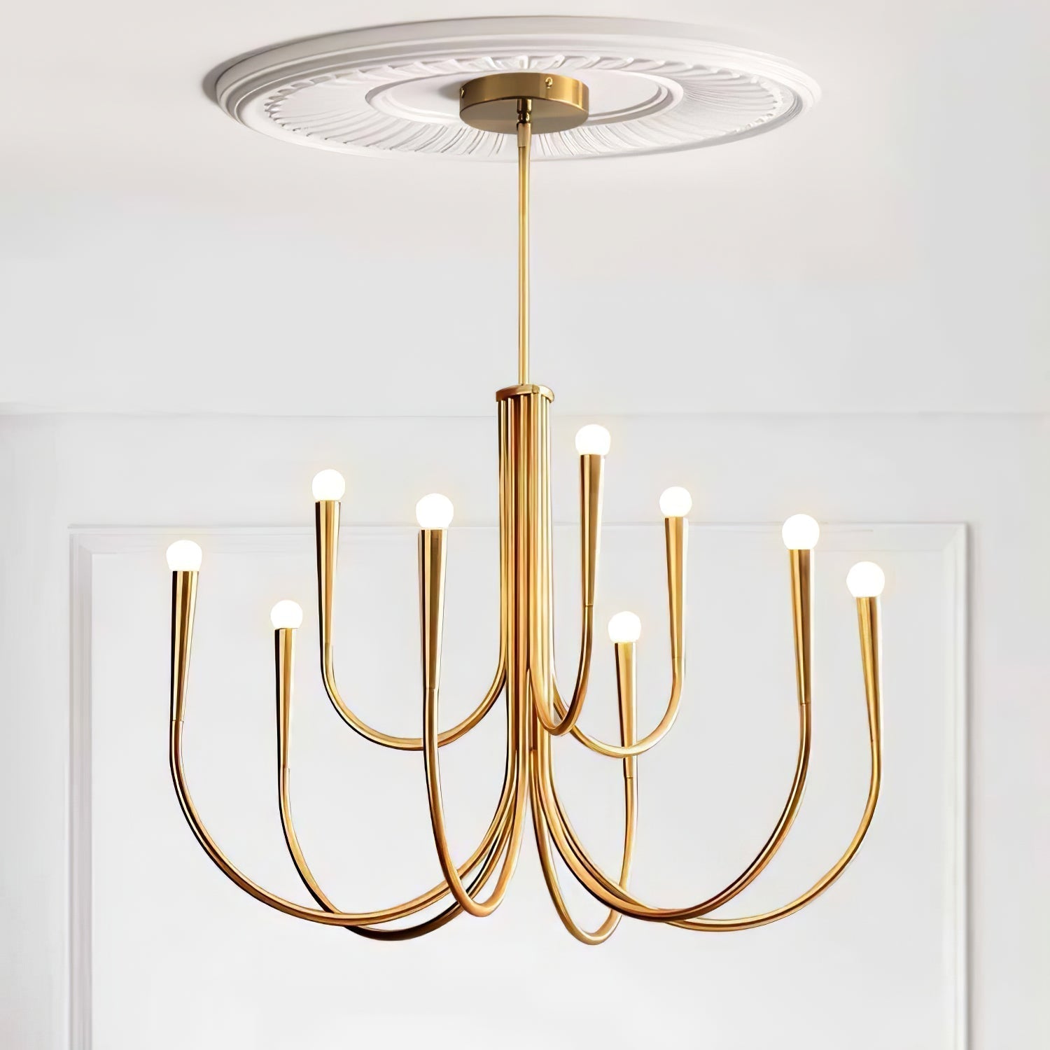 Swoop Arm Chandelier - Lamp Outdoor