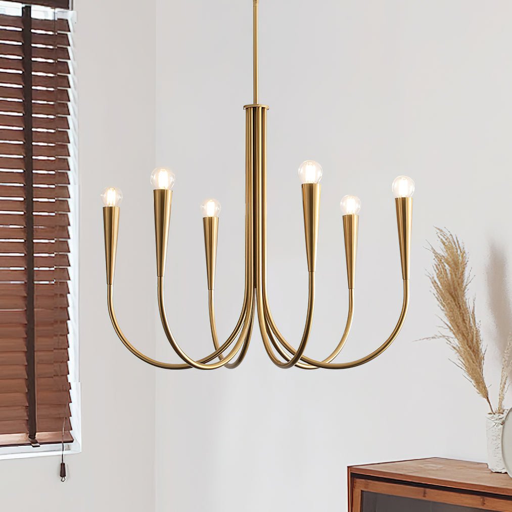 Swoop Arm Chandelier - Lamp Outdoor