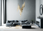 Ovynira Gold Rod Chandelier - Lamp Outdoor