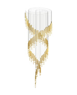 Ovynira Gold Rod Chandelier - Lamp Outdoor