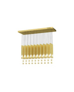 Ovynira Gold Rod Chandelier - Lamp Outdoor