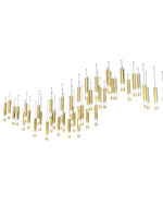 Ovynira Gold Rod Chandelier - Lamp Outdoor