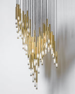 Ovynira Gold Rod Chandelier - Lamp Outdoor
