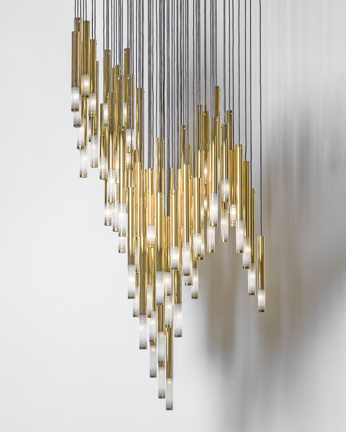 Ovynira Gold Rod Chandelier - Lamp Outdoor