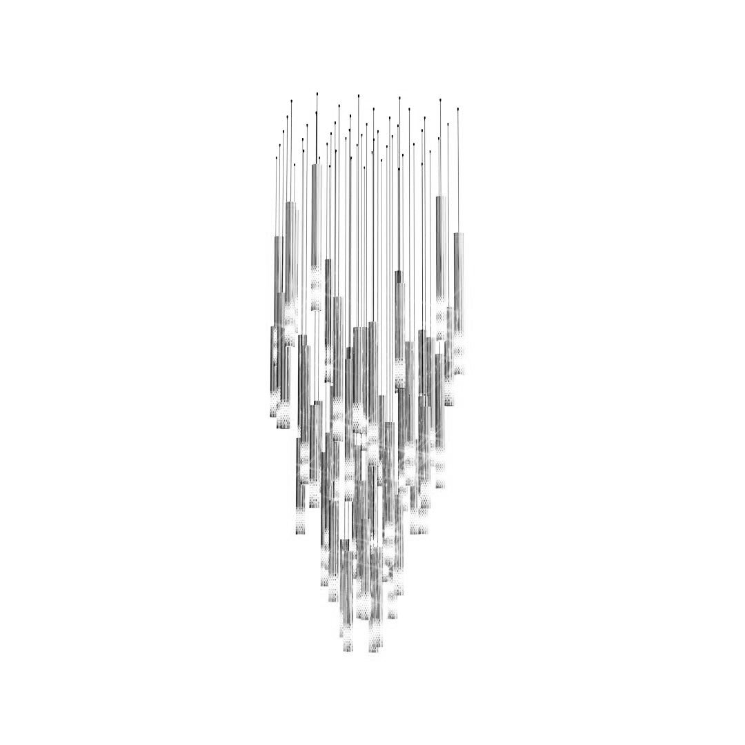 Ovynira Gold Rod Chandelier - Lamp Outdoor