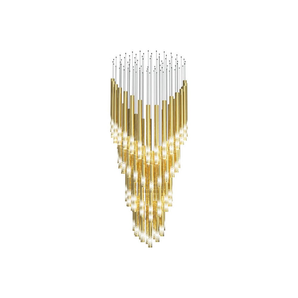 Ovynira Gold Rod Chandelier - Lamp Outdoor