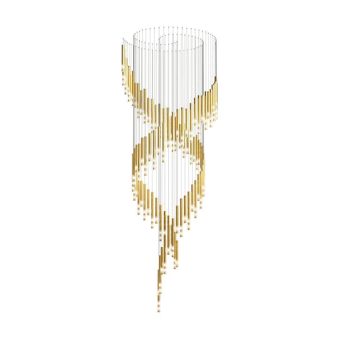 Ovynira Gold Rod Chandelier - Lamp Outdoor