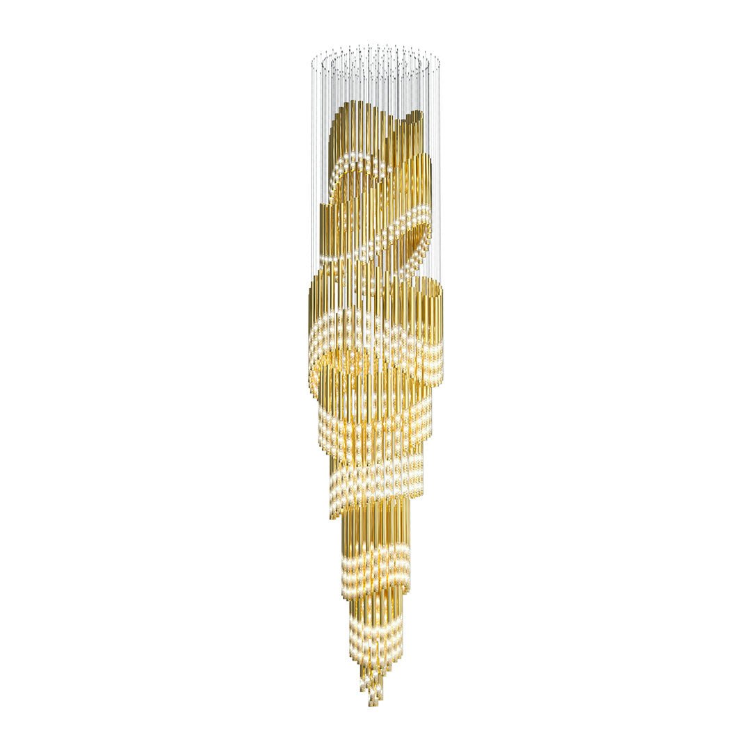 Ovynira Gold Rod Chandelier - Lamp Outdoor