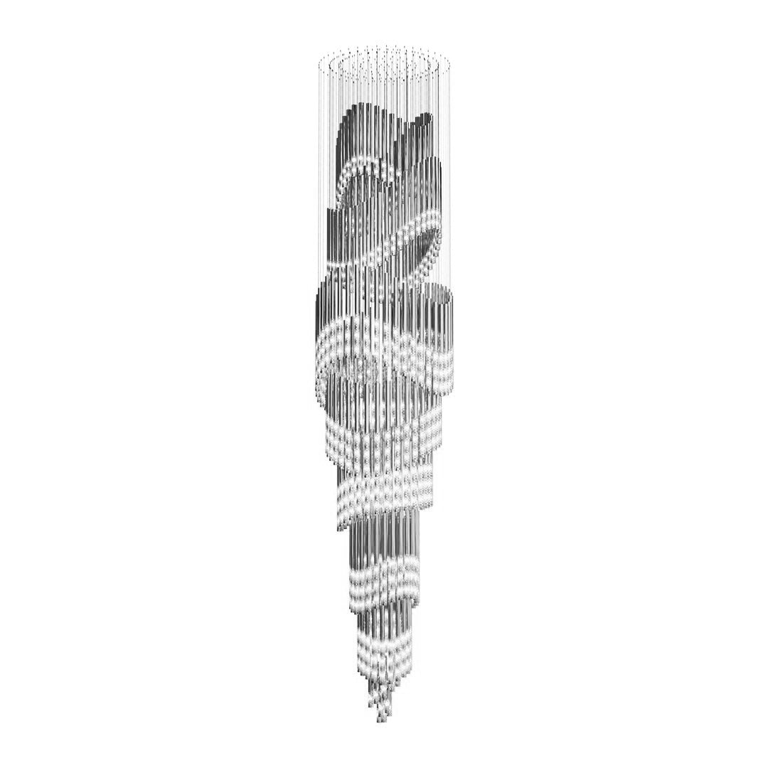 Ovynira Gold Rod Chandelier - Lamp Outdoor