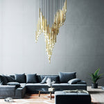 Ovynira Gold Rod Chandelier - Lamp Outdoor