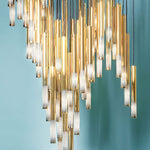 Ovynira Gold Rod Chandelier - Lamp Outdoor
