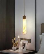 Ulzorila Cylinder Alabaster Pendant Light - Lamp Outdoor