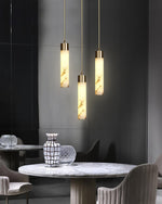 Ulzorila Cylinder Alabaster Pendant Light - Lamp Outdoor