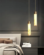 Ulzorila Cylinder Alabaster Pendant Light - Lamp Outdoor