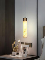 Ulzorila Cylinder Alabaster Pendant Light - Lamp Outdoor