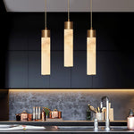 Ulzorila Cylinder Alabaster Pendant Light - Lamp Outdoor