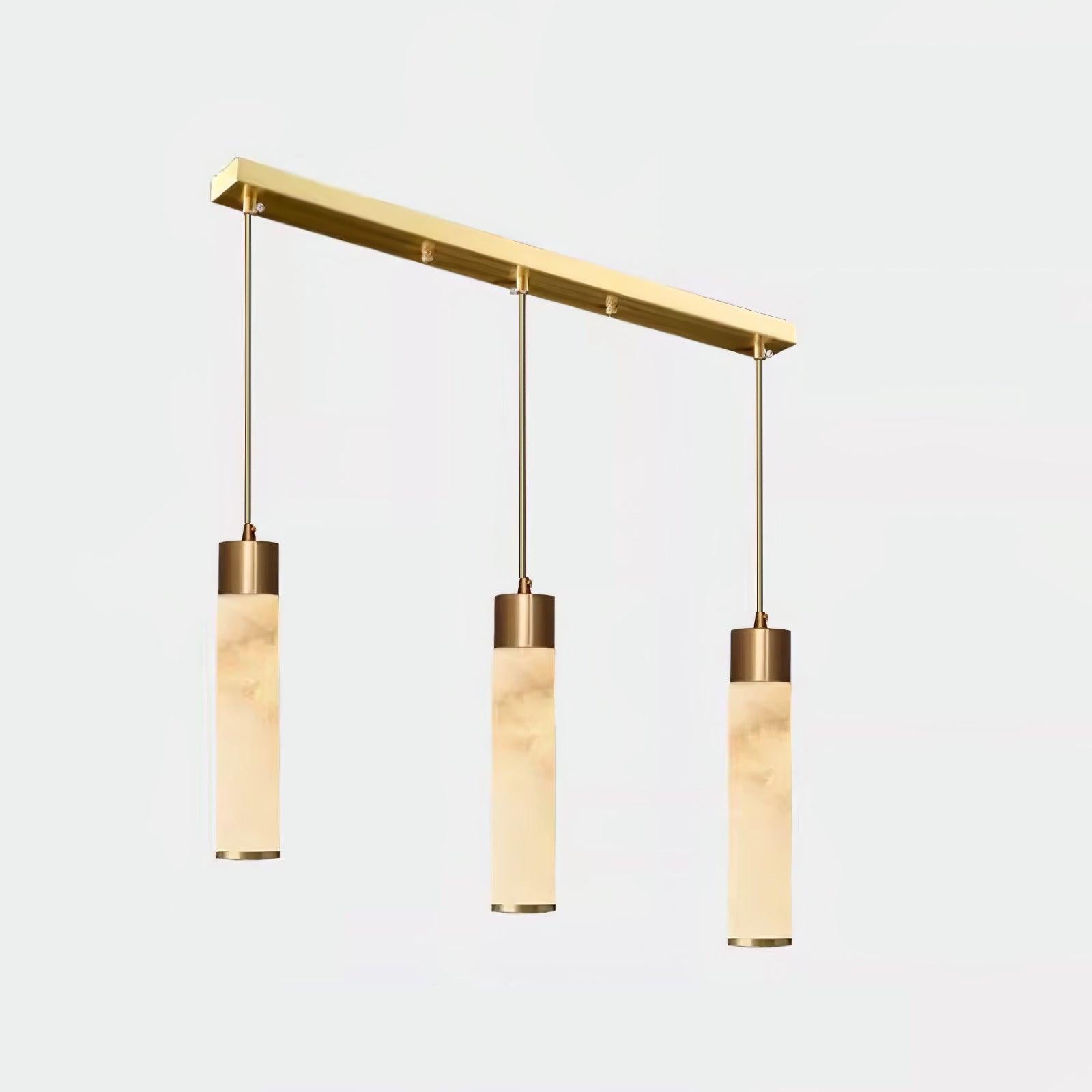 Ulzorila Cylinder Alabaster Pendant Light - Lamp Outdoor
