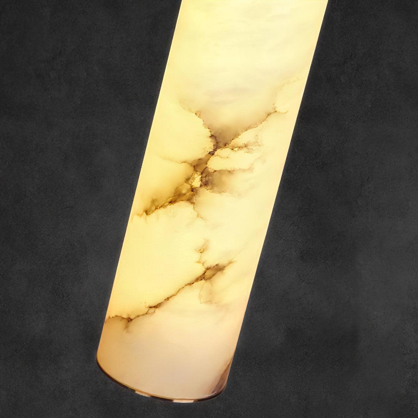 Ulzorila Cylinder Alabaster Pendant Light - Lamp Outdoor