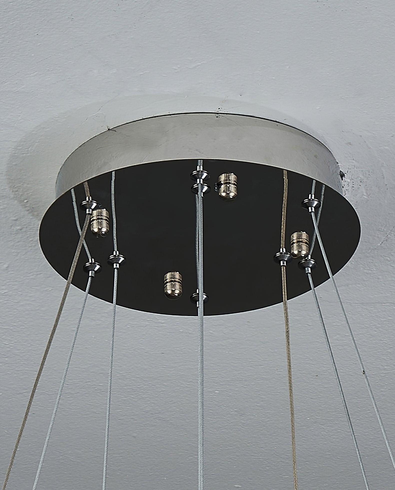 Lustra Chandelier Geometric Crystal LED Elegant - Letslighting