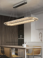 Lustra Chandelier Geometric Crystal LED Elegant - Letslighting