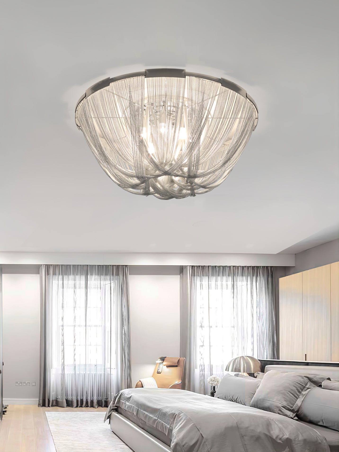 Tassel Aluminum Chain Ceiling Light - Lamp Outdoor