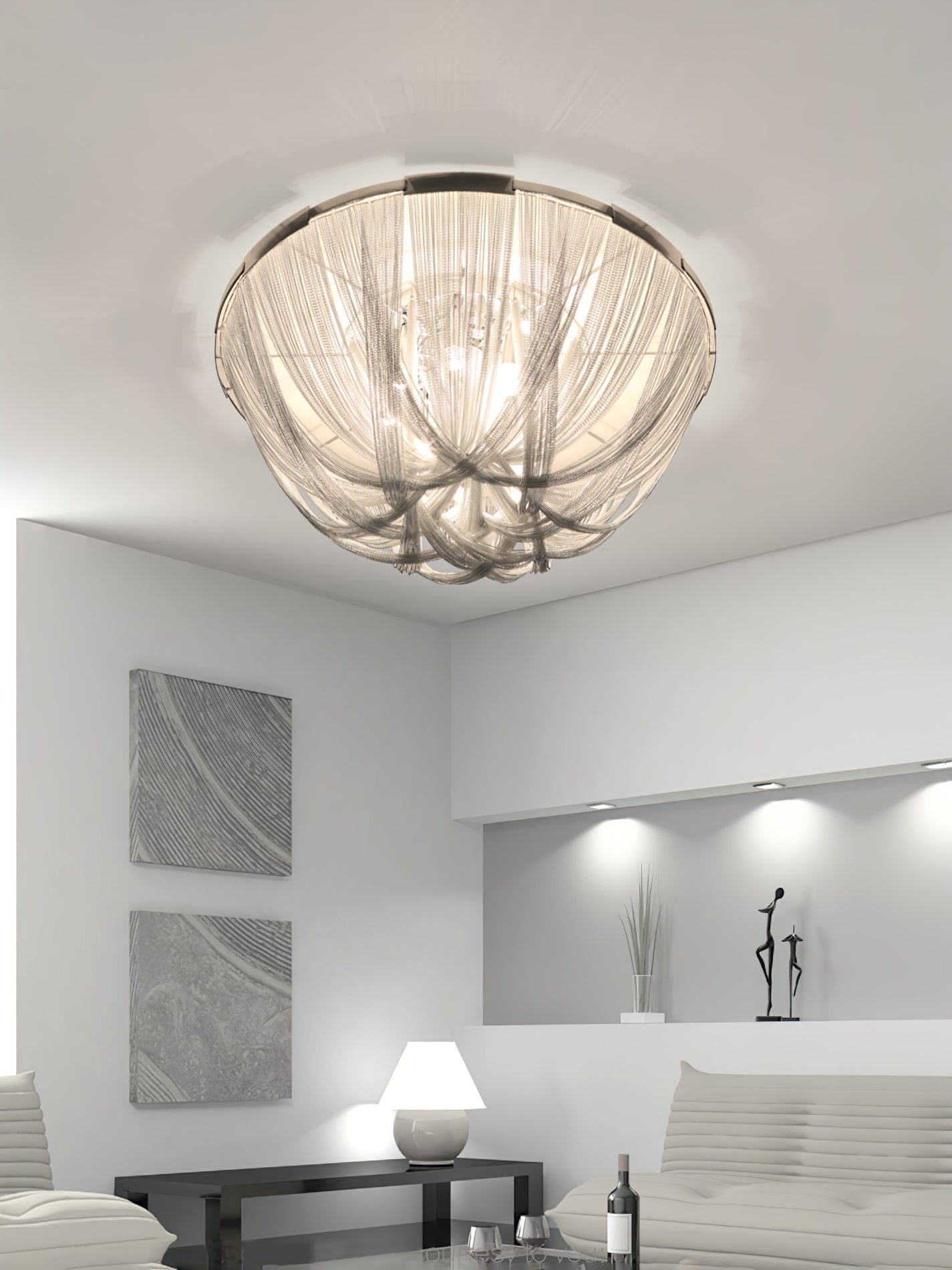 Tassel Aluminum Chain Ceiling Light - Lamp Outdoor