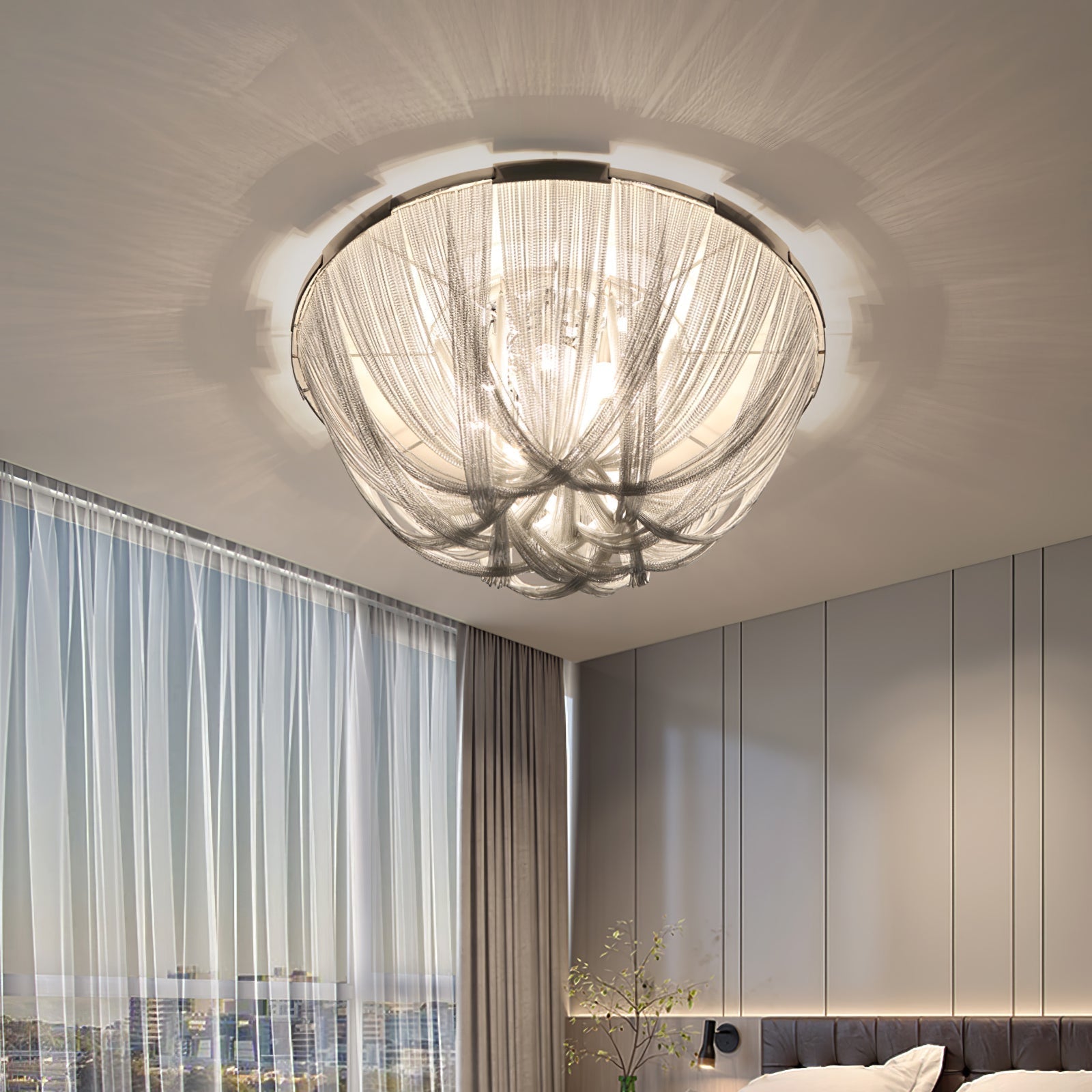 Tassel Aluminum Chain Ceiling Light - Lamp Outdoor