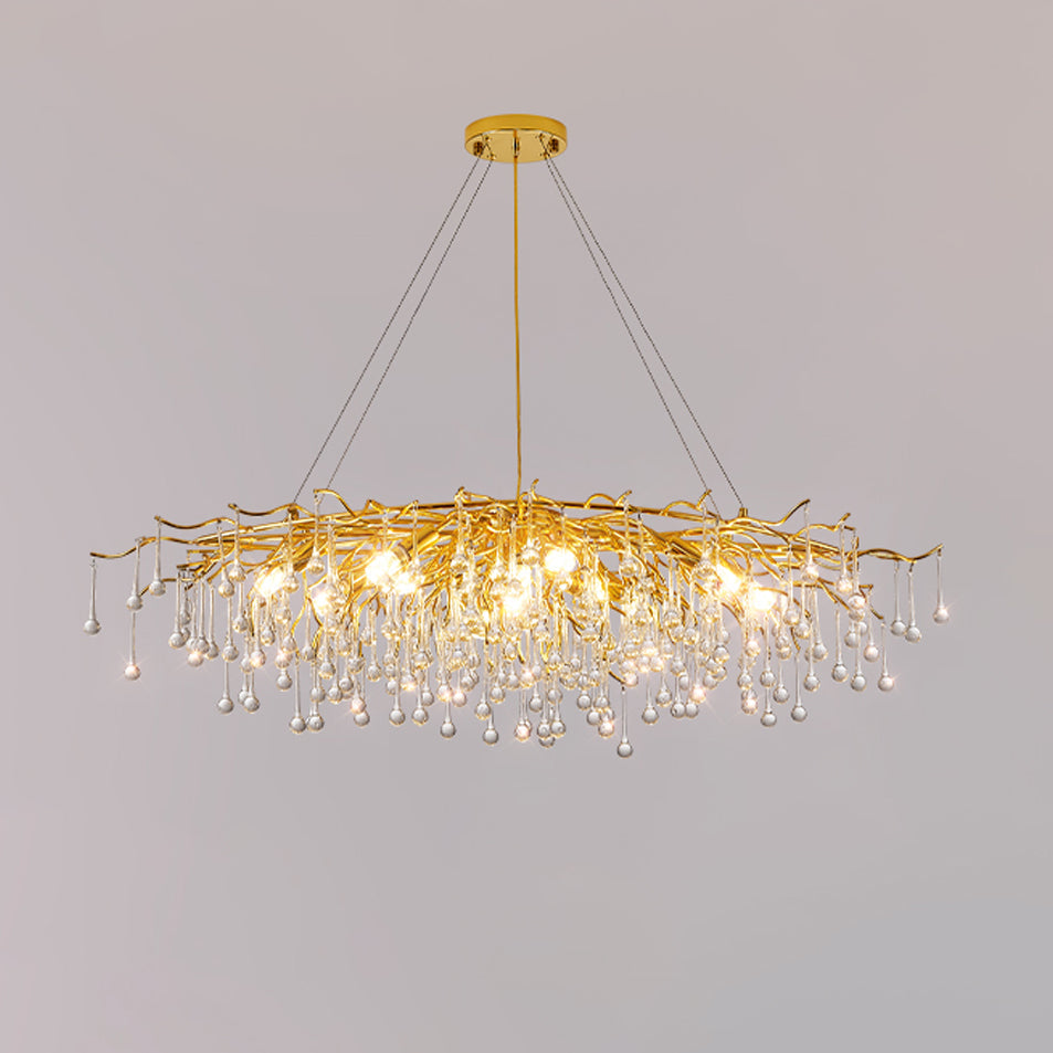 Teardrop Crystal Chandelier - Lamp Outdoor