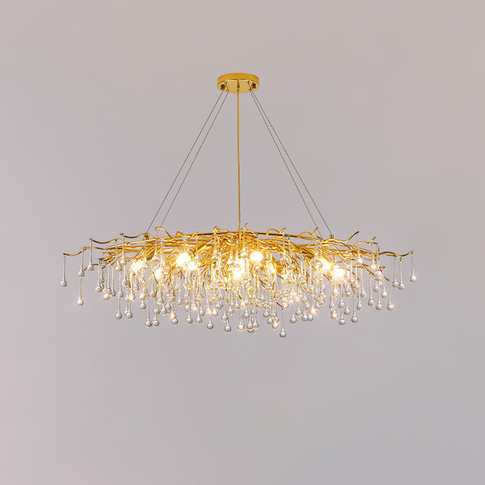 Teardrop Crystal Chandelier - Lamp Outdoor