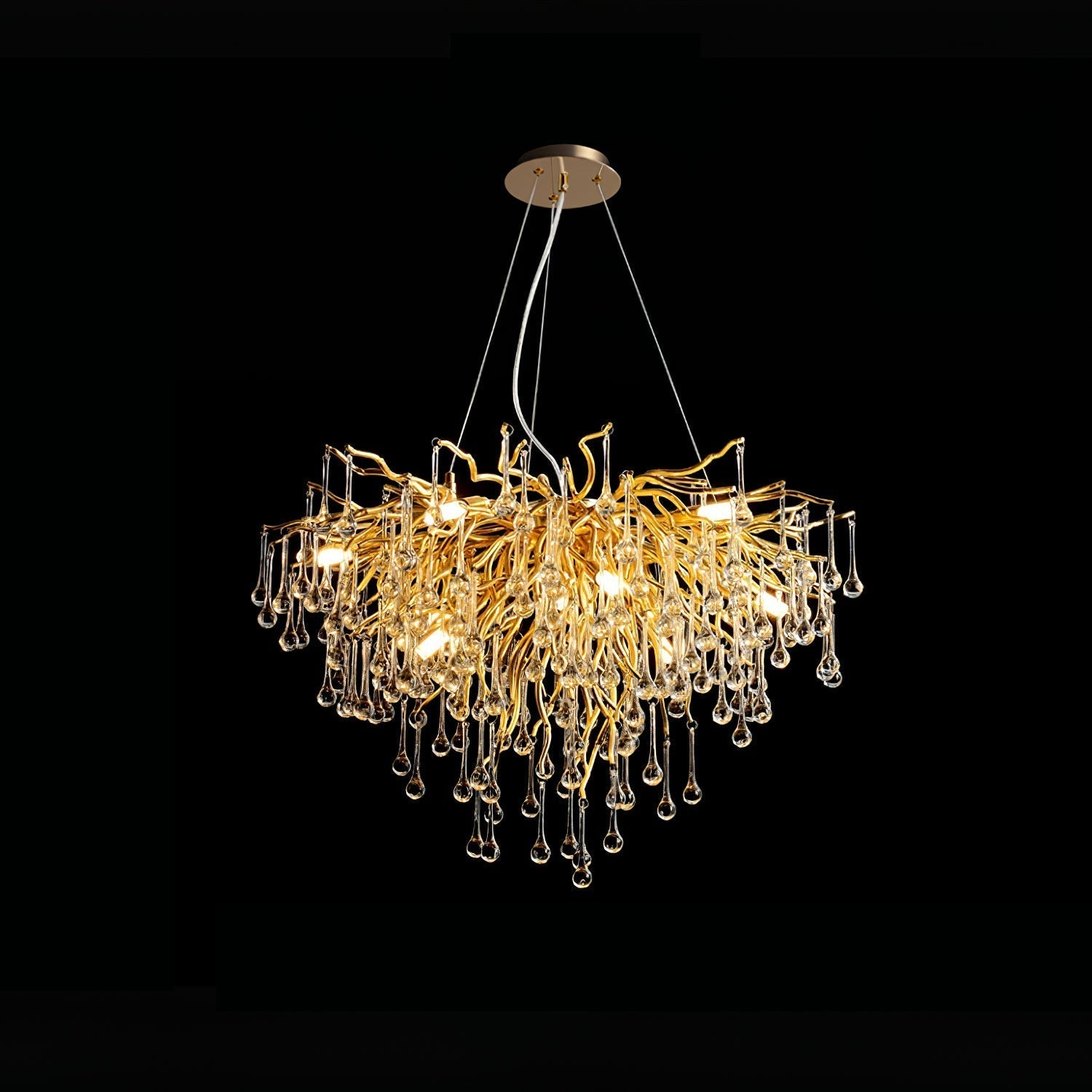 Teardrop Crystal Chandelier - Lamp Outdoor