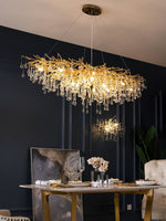 Teardrop Crystal Chandelier - Lamp Outdoor