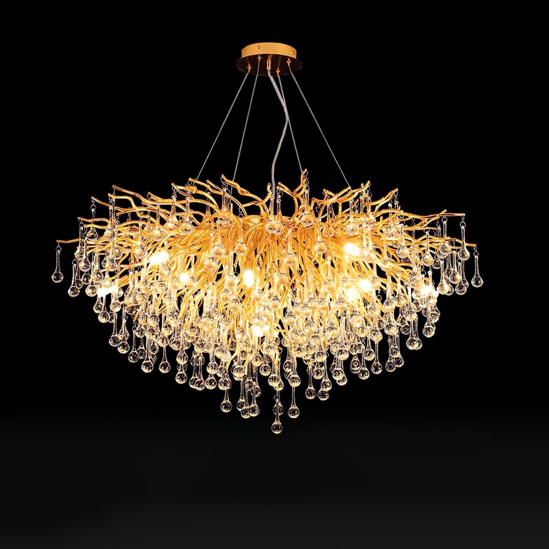 Teardrop Crystal Chandelier - Lamp Outdoor