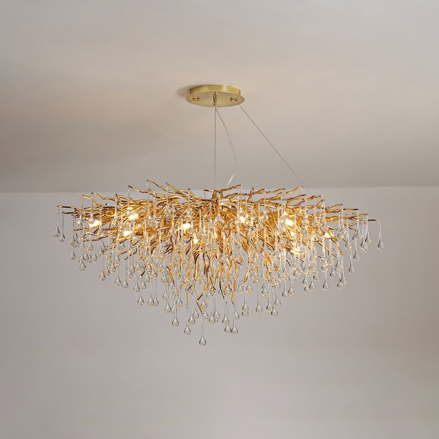 Teardrop Crystal Chandelier - Lamp Outdoor
