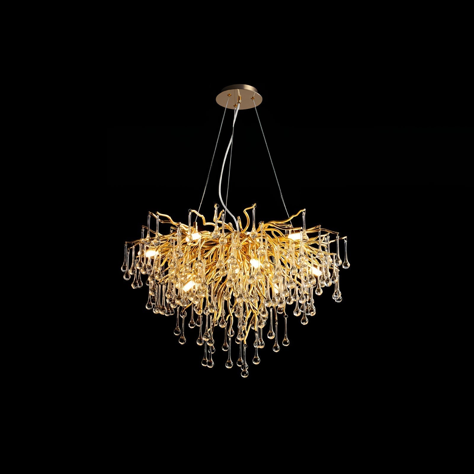 Teardrop Crystal Chandelier - Lamp Outdoor