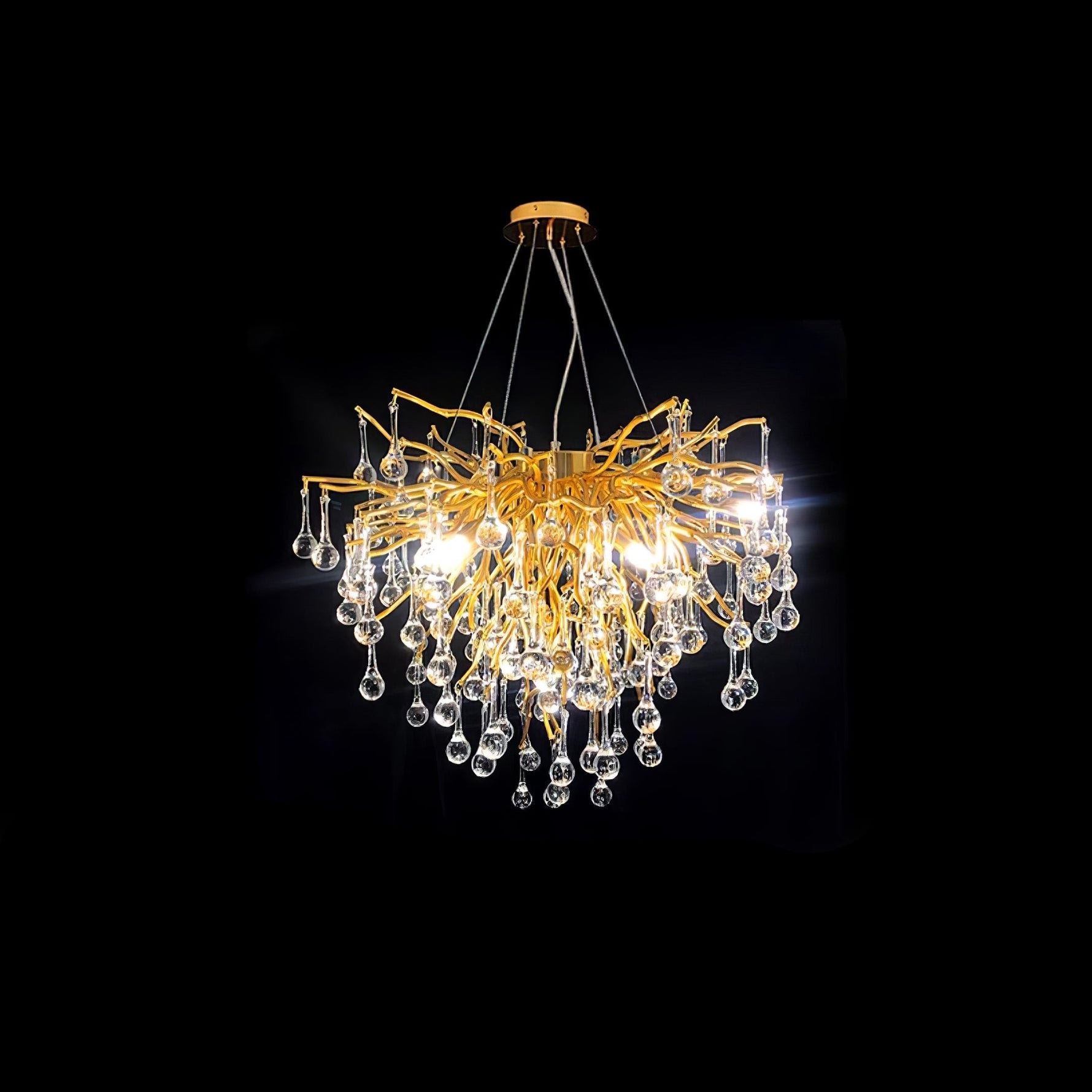 Teardrop Crystal Chandelier - Lamp Outdoor