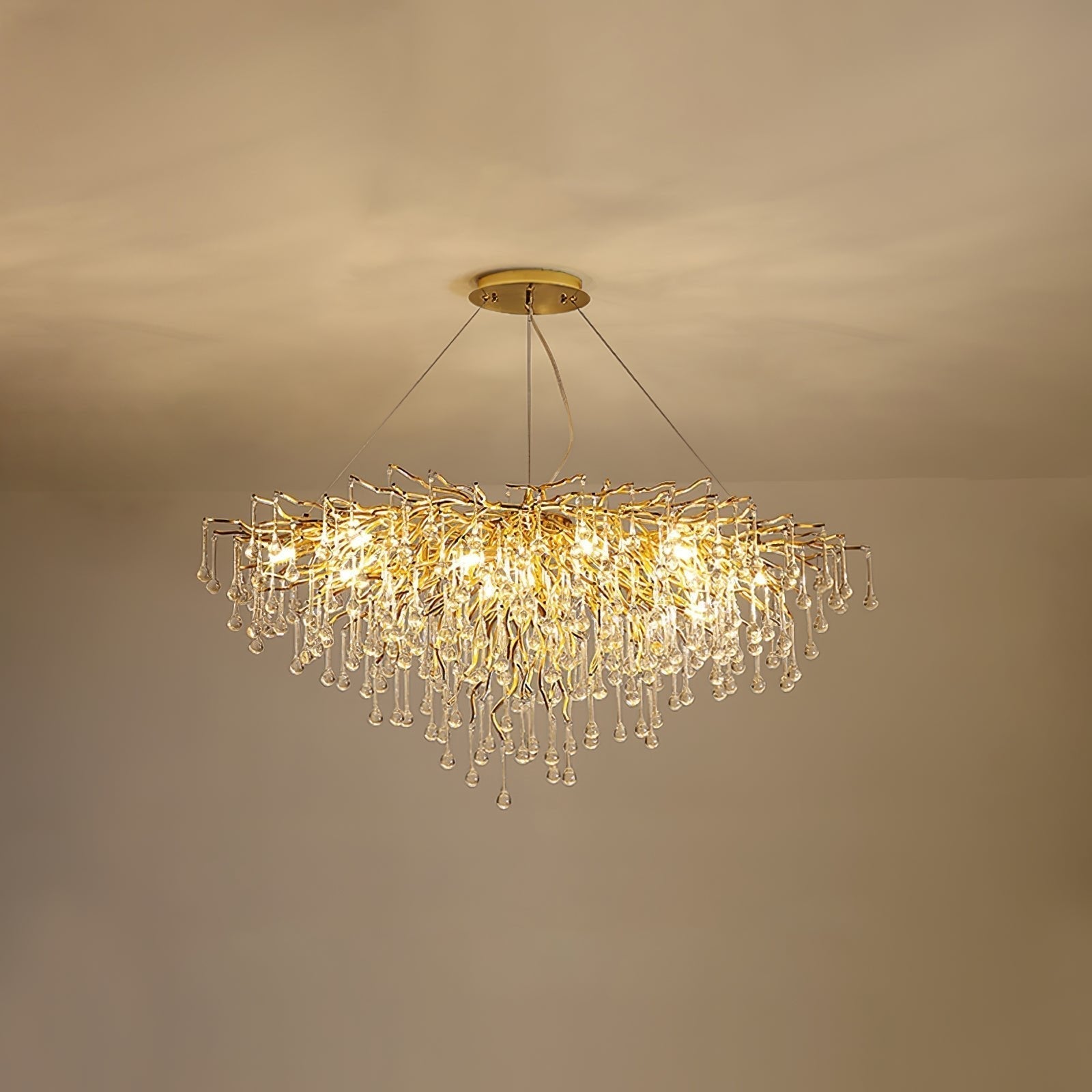 Teardrop Crystal Chandelier - Lamp Outdoor