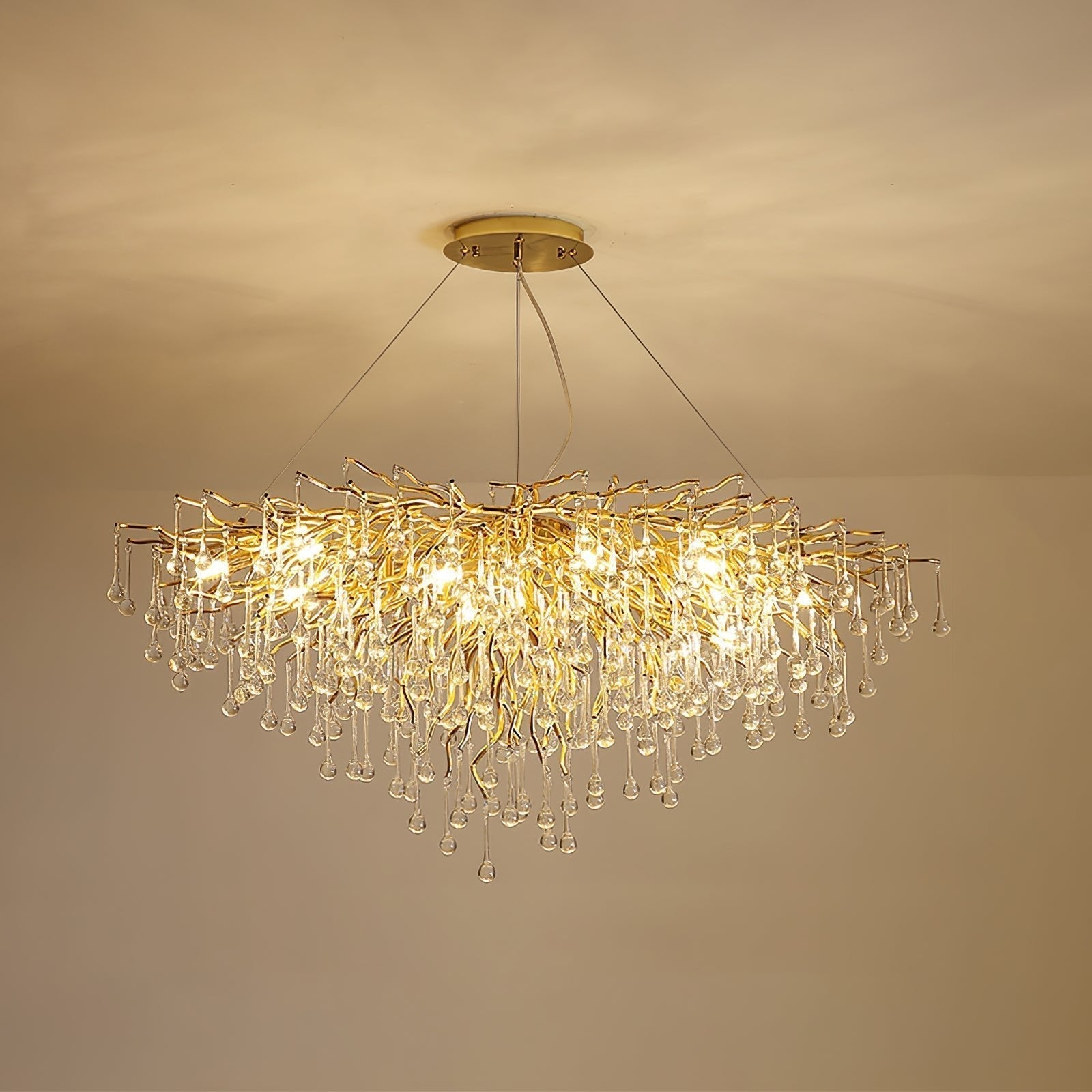 Teardrop Crystal Chandelier - Lamp Outdoor