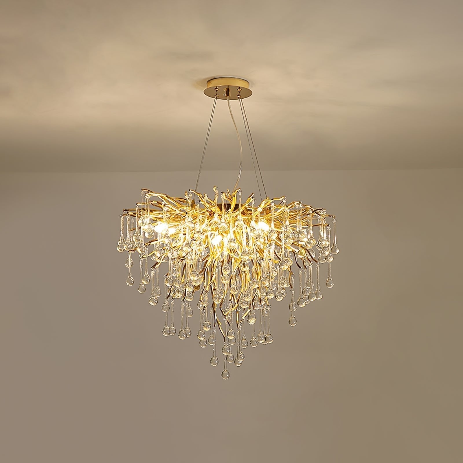 Teardrop Crystal Chandelier - Lamp Outdoor
