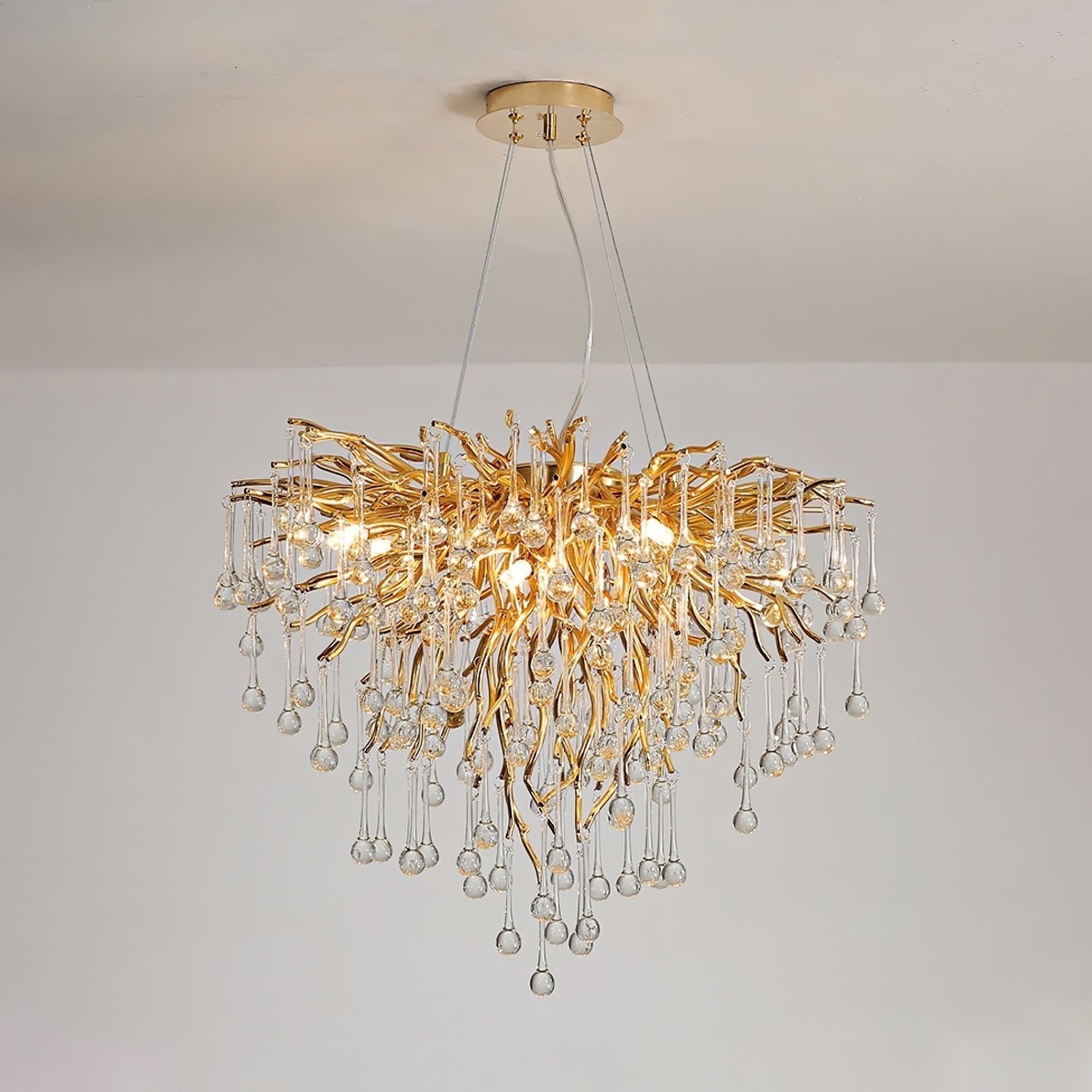 Teardrop Crystal Chandelier - Lamp Outdoor