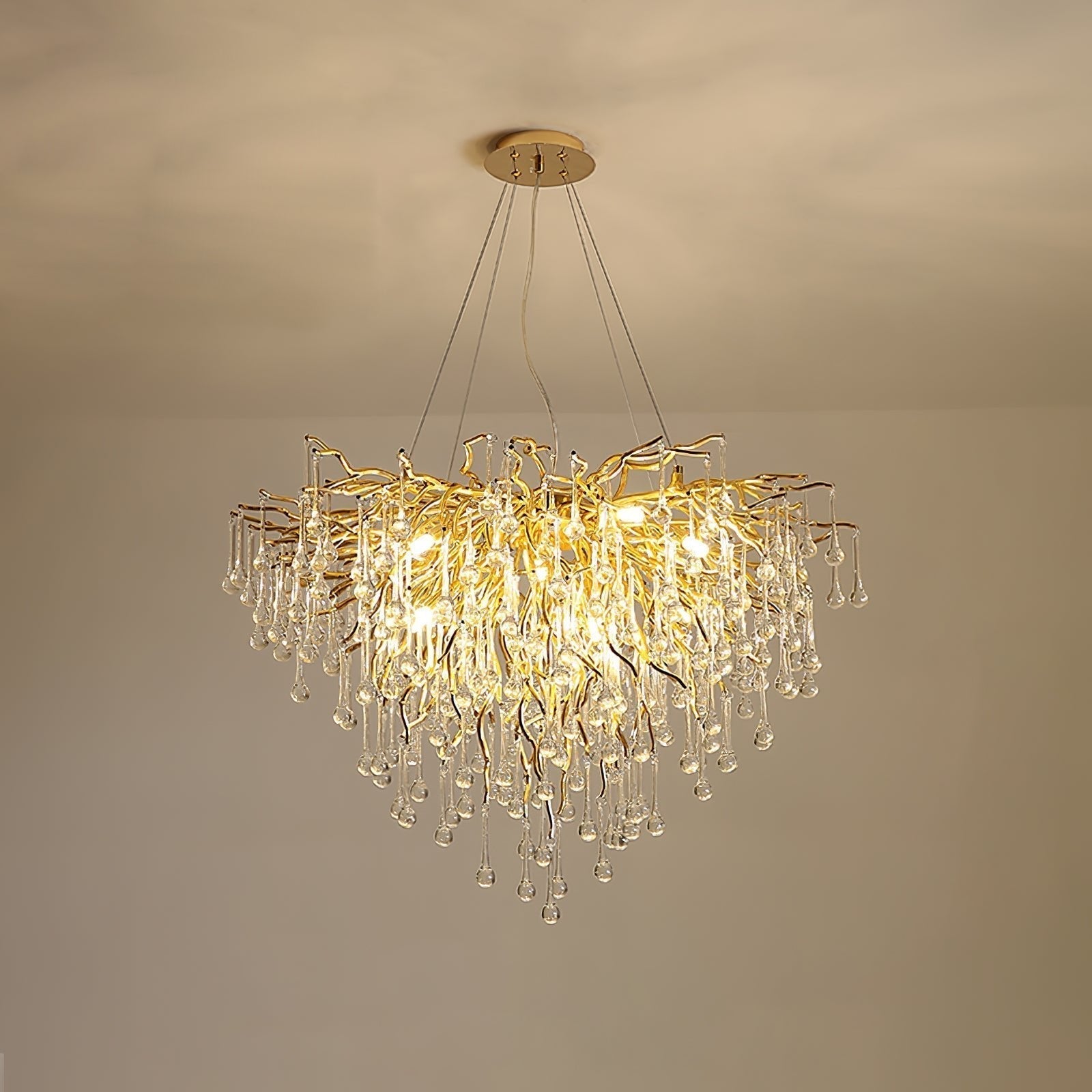 Teardrop Crystal Chandelier - Lamp Outdoor