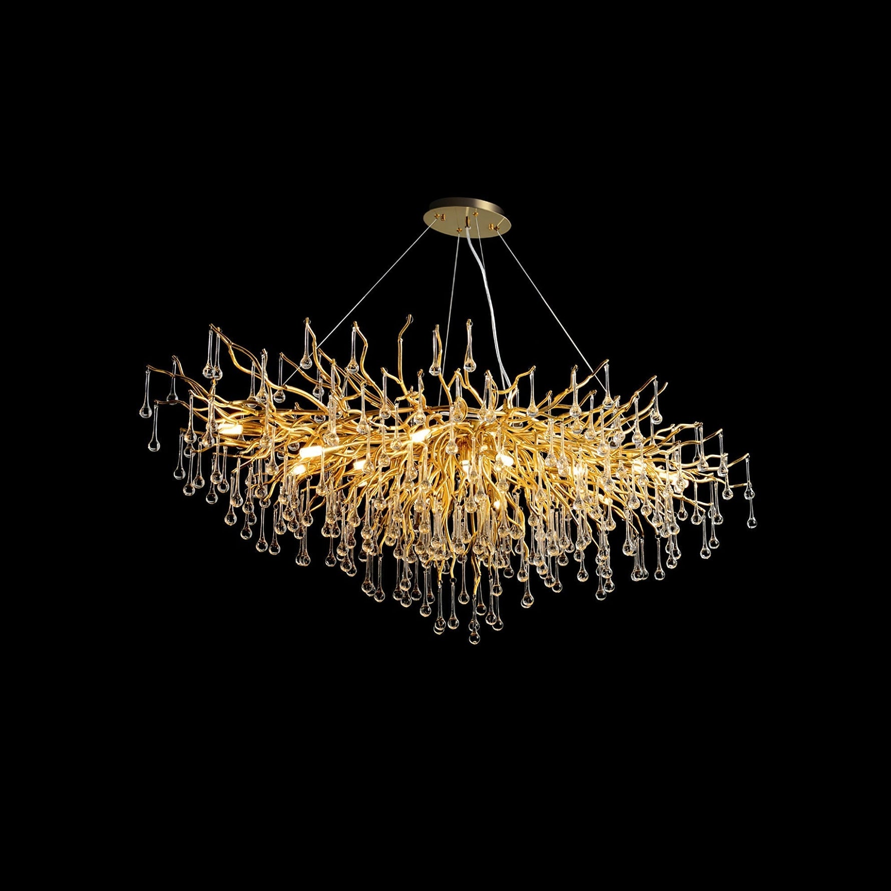 Teardrop Crystal Chandelier - Lamp Outdoor