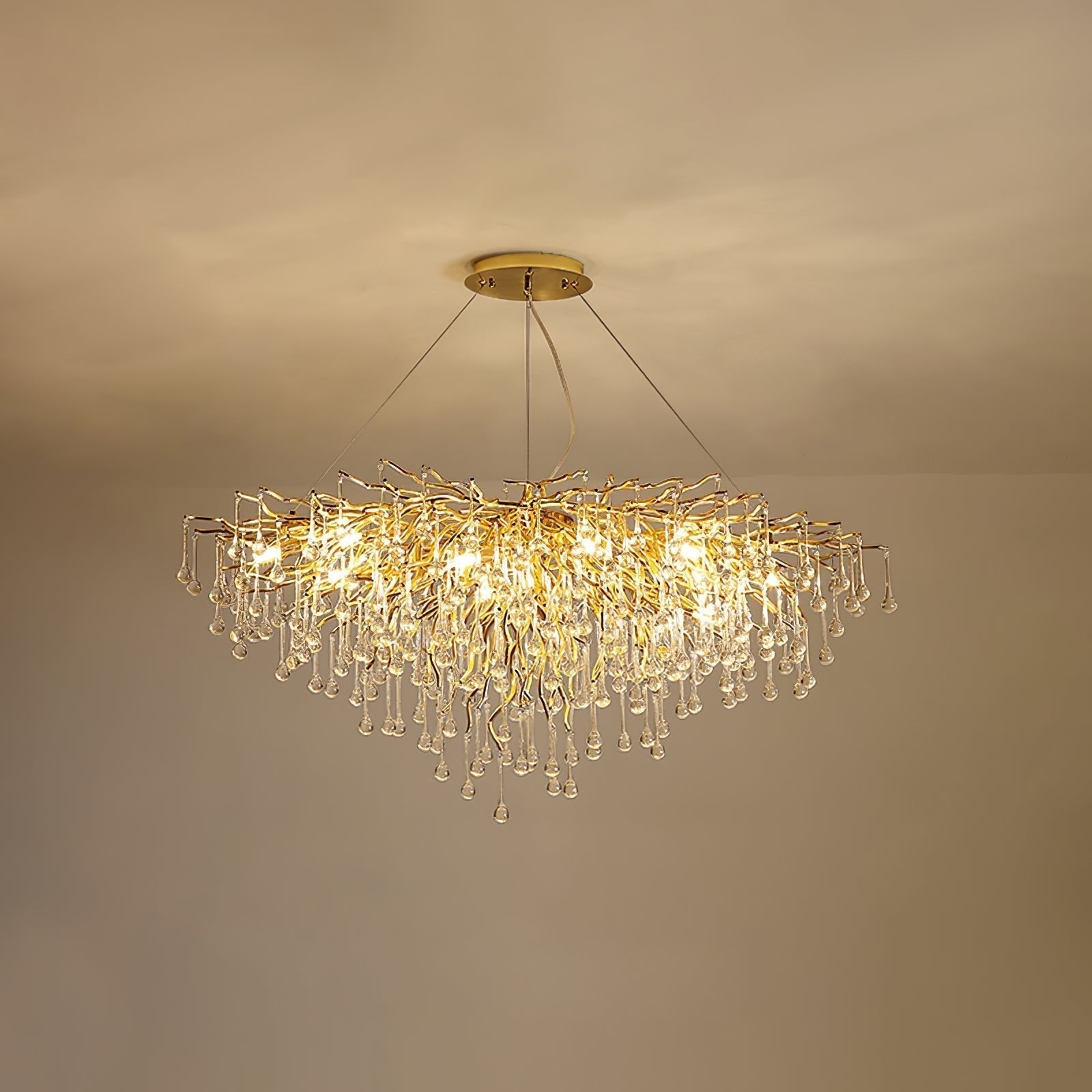 Teardrop Crystal Chandelier - Lamp Outdoor